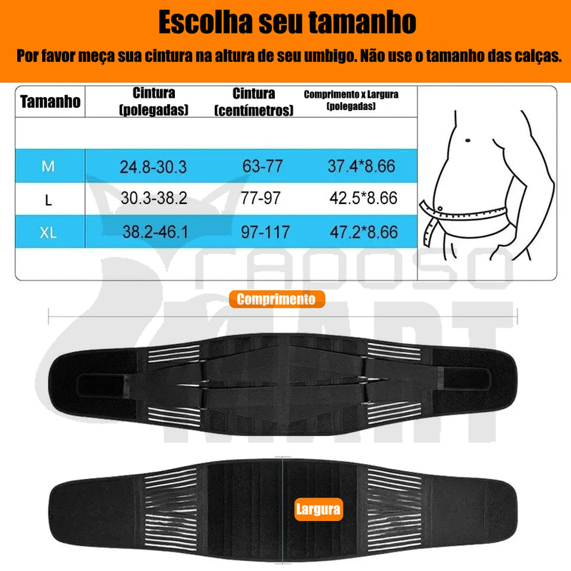 Cinta ortopédica para lombar - Raposo